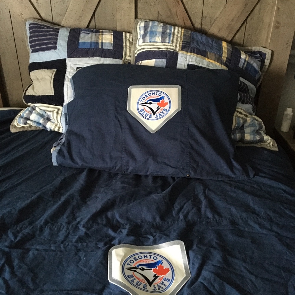 PotteryBarn Bluejays Duvet and Sham